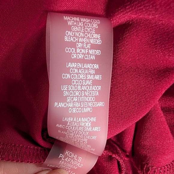 Harper Rose Bell Sleeve Dress Size 14 Color Burgundy (EUC) - Picture 9 of 14